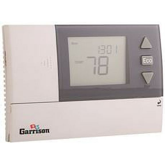 Garrison 7-Day/5 2 Day Programmable Digital Thermostat, 2 Heat / 1 Cool, 24 Vac & Battery Powered, 2.6 In.