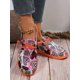 thumbnail image 3 of Women's Slip-On Loafers, Lightweight Fabric Flat Shoes, Fashionable Heart Patterned White Shoes For Sports & Leisure, 3 of 4