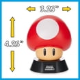 thumbnail image 2 of Paladone Super Mario Bros. Mushroom 3D Night Light - Lámpara decorativa coleccionable, 2 of 5