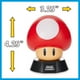 thumbnail image 2 of Paladone Super Mario Bros. Mushroom 3D Night Light - Lámpara decorativa coleccionable, 2 of 5
