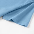 thumbnail image 4 of Miluxas Men's Waffle Knit Lace-Up Henley Shirt, Short Sleeve Summer Casual Top, Stand Collar Drawstring Tee for Spring & Summer Daily Wear Sky Blue XL(XL), 4 of 9