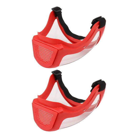 2Pcs Super Protective Full Face Shield,Reusable Protective Face Cover with Clear Visor for Face, Eyes Protection