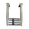 thumbnail image 3 of Pactrade Marine Boat SS 4 Steps Telescoping Ladder Over Platfrm Rubber Foot Grips, 3 of 5