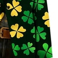 thumbnail image 4 of Men's Blazer Long Sleeve St Patricks Day Printed Button Lapel Collar Casual Lightweight Festival Jackets (3XL, Yellow), 4 of 5