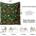 thumbnail image 3 of Christmas Throw Blanket 60"x50",Winter Village Merry Xmas Holiday Festival Blanket for Women Men,Soft GIFS Flannel Fleece Throw for Home Living Room Bed Chair Couch Decor, 3 of 7