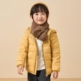 thumbnail image 4 of Esaierr Baby Girls Boys Down Jackets for Toddler Kids Puffer Down Outwear Light Puffer Coats Winter Jackets with Hooded Solid Colour Jacket Tops for 2-14Y, 4 of 5