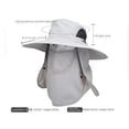 thumbnail image 2 of Wide Brim Hiking Sun Protection Full Face Cover With Mask Sun Cap Summer Hat Sun Caps Fishing Hat Anti UV Hiking Hat STYLE 4, 2 of 8