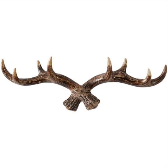 Vintage Deer Antlers Wall Hooks -28cm Mounted Clothes Hanger Coat Rack Key Holder for Decorative Hook,B