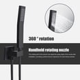 thumbnail image 5 of Happydeer Shower Faucet Set for Bathroom with 10 Inch Rain Shower Head and Handheld Shower Head Set, Wall Mounted Shower System with Tub Spout, Black, 5 of 11