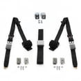 thumbnail image 1 of VW Type 1 Split 1947-1952 Avion 3 Points Noir Kit de Ceinture de Banc Rétractable avec Support - 3 Ceintures, 1 of 1