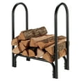 thumbnail image 3 of Shelter SLRS Deluxe Tubular Steel Open Air Firewood Log Rack Storage, Black, 3 of 4