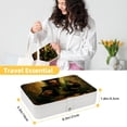 thumbnail image 5 of Saint Patrick's Day Elegant PU Leather Jewelry Organizer Box with Removable Compartment, Portable Earring Organizer and Bracelet Holder, 5 of 6