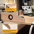 thumbnail image 4 of Computer Desk Height Adjustable Over Bed PCTable MobileStand 2 Tier Stretchable, 4 of 13