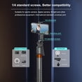 thumbnail image 3 of Holder Auto Face Tracking Tripod Selfie Stick 180cm/ 71in Extendable 360 Rotating Phone Tripod Quadrapod  Control  with 1/4 Inch Screw Remote Shutter Phone Tripod for Vlog, 3 of 7