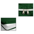 thumbnail image 6 of 4 Piece Zipper Sheet Set Includes (1 Zipper Fitted Sheet, 1 Flat Sheet And 2 Zipper PillowCase) with 10 Inch Deep Pocket 800 TC 100% Egyptian Cotton Solid Green Color Full Size, 6 of 7