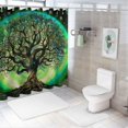 thumbnail image 7 of Orinice Fractals Bathroom Decor Set Colorful Polyester Fabric Fashion Bathroom Decor with Waterproof Shower Curtain and Hooks 69x72, 7 of 7