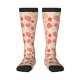 thumbnail image 2 of Lsque Strawberry Printed Crew Socks Men's Women's LightWeight Thin Casual Calf Socks ,Knee High Socks,Cotton Socks, 2 of 9