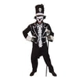 thumbnail image 1 of Baron Samedi Adult Halloween Costume, X-Large, 1 of 3