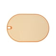 thumbnail image 2 of Double Sided Elliptical Chopping Boards with Handle,Dishwasher Safe,Large Non Slip Plastic Cutting Board Suitable for Kitchen,Camping,12.99x8.66 Inch,Yellow, 2 of 7