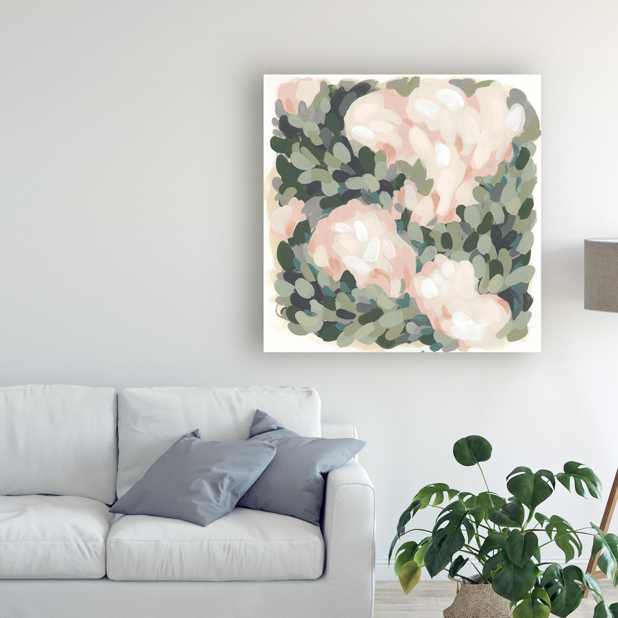 Trademark Fine Art 'Blush And Celadon II' Canvas Art by June Erica Vess