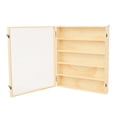 thumbnail image 4 of Wall Display Cabinet with Clear Door, 5 Tiers Wood Collection Display Case Wall Mounted Display Shadow Box for Collectible Action Figure, 4 of 31