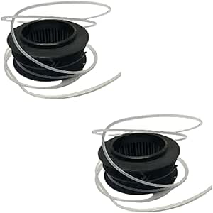 2 Carrete para cabezal t35 compatible con husqvarna desbrozadora D.I. 66.50 D.E. 95 Alto 45.73