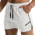 thumbnail image 3 of JoveMarine Men's Quick Dry Mesh Training Pants Breathable Running Shorts for Fitness and Sports Thin Casual Summer Pants White 2XL, 3 of 6