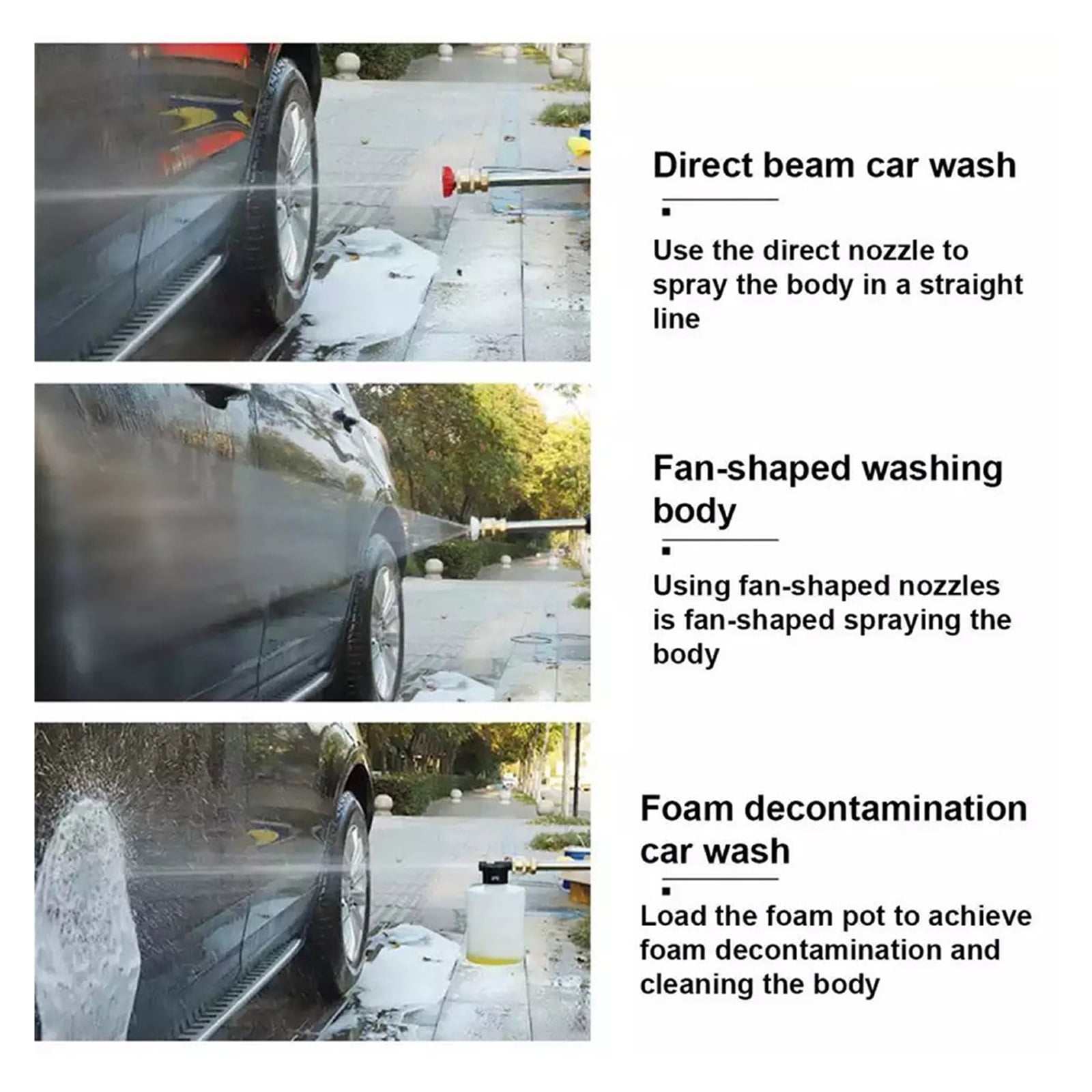 30BAR Cordless High Pressure Cleaner Washer Spray Water Gun Car Wash Pressure Water Cleaning Machine For 18V Battery