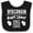 Black and White, variant on Inktastic Wisconsin Awesome Since 1848 Boys or Girls Baby Bib