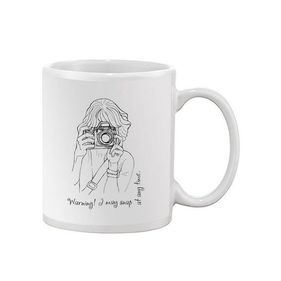 Girl With Camera Design. Mug -Image by Shutterstock,