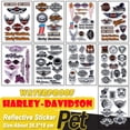 thumbnail image 2 of harley-davidson - pegatinas reflectantes para casco, impermeable y protector solar, pegatinas decorativas modificadas para motocicleta, 2 of 4