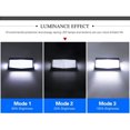 thumbnail image 4 of Luz de seguridad solar 468LED al aire libre, luz de seguridad con sensor de movimiento solar con 3 modos de iluminación, luz de pared duradera con energía solar impermeable, al aire libre para j, 4 of 5