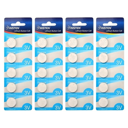 Cr2032 Button Cell Battery (Insten 20 pcs CR 2032 CR2032 3V Lithium Button Cell Coin Battery (Compatible with Nintendo Pokemon Go)
