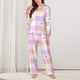 thumbnail image 2 of Balery Heart Buffalo Plaid Conjunto de Pijama con Estampado para Mujer, Conjunto de Dos Piezas con Manga Larga, Ropa de Dormir Suave con Bolsillos, Pijamas Cómodos-Small, 2 of 7