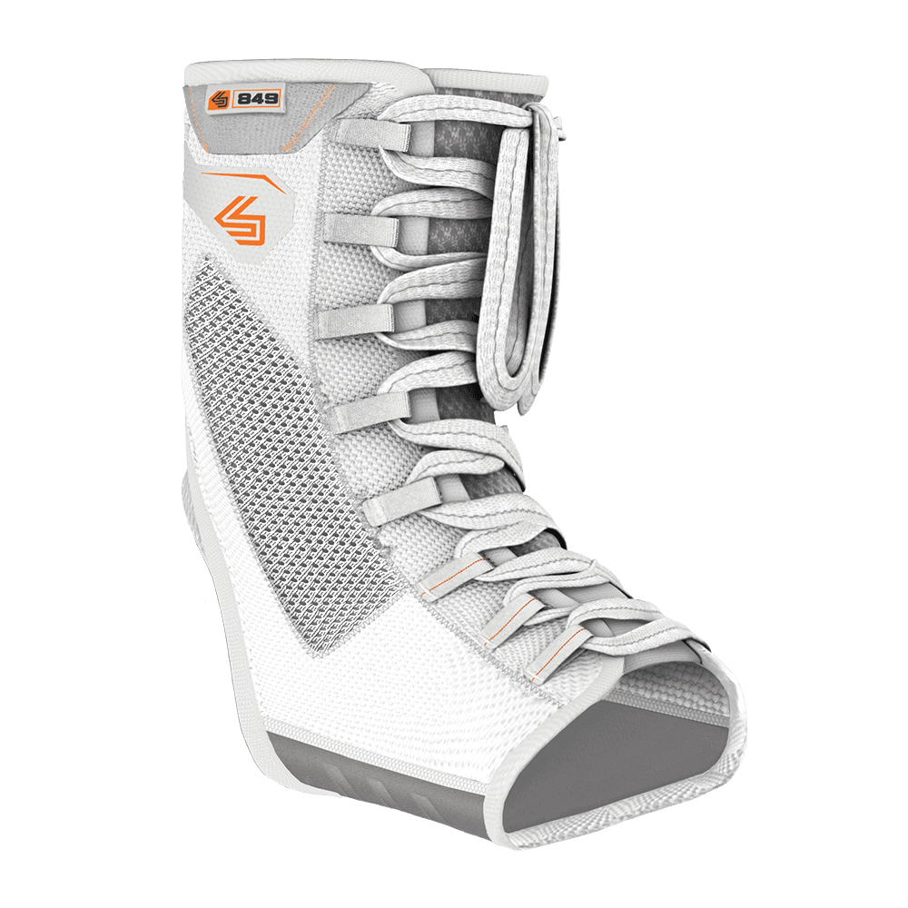 Shock Doctor 849 Ultra Gel Lace Ankle Support, Adult XS, WHITE