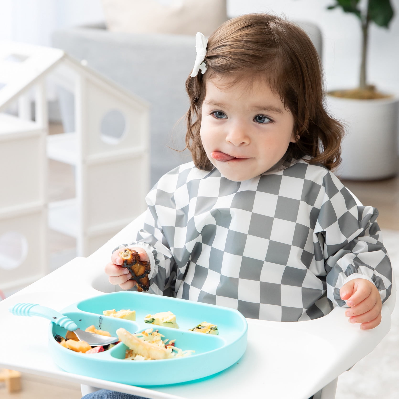 Bumkins Silicone Grip Dish, Baby and Toddler for Ages 6 months+