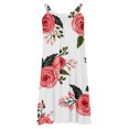 thumbnail image 4 of Vestido de verano para mujer, estampado, sin mangas, con cuello, sexy, informal, fluido, para la playa OAVQHLG3B Store  lin121212, 4 of 4