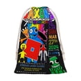 thumbnail image 1 of RAINBOW FRIENDS Bolsa de regalo con cierre de cinta navideño para decoración de Navidad,39cm×30 cm., 1 of 6