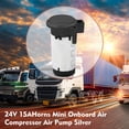 thumbnail image 1 of Air 24V Air Compressor Pump Replacement Car Horn Compressor for Vehicle Trucks, 1 of 7