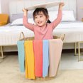 thumbnail image 4 of Guardurnaity Calzoncillos largos para niños, conjunto de ropa interior de invierno para niños, Color sólido, manga completa, base, capa base, clima frío, Ropa interior Amarillo Guardurnaity AP013731-03, 4 of 6