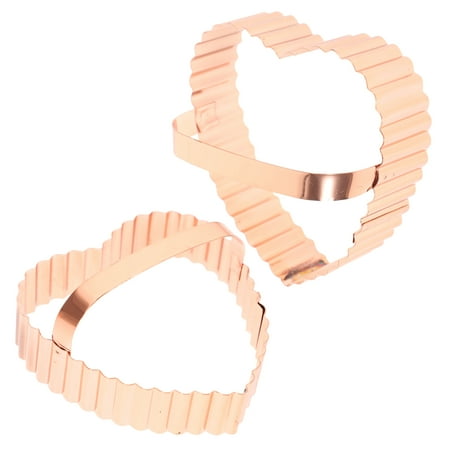 

2Pcs Stainless Steel Cookie Molds Cookie Cutters Heart-shaped Cookie Molds Baking Cookie Cutters