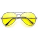 thumbnail image 1 of Mimigo Classic Metal Frame Yellow Night Driving Aviator Sunglasses for safe night driving., 1 of 2