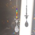 thumbnail image 4 of Adorno de bola octogonal de cristal DIY, adorno colgante de cristal para decoración de oficina en casa, 4 of 5
