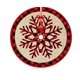 thumbnail image 1 of Falda de árbol de navidad roja, cubierta de pie de Papá Noel, copo de nieve, alfombra de árbol de Navidad, decoraciones de alfombrilla Base, 90Cm, 1 of 4