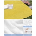thumbnail image 6 of Yellow Burlap Texture Beach Towels Oversized Super Absorbent, Farmhouse Vintage Yellow Lightweight Bath Towel Quick Dry Sets For Bathroom/Pool/Rv Camping/Beach Play/Gym Room/Picnic 30"x60", 6 of 8
