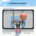 thumbnail image 4 of CoSoTower Wall Mounted Basketball Hoop, Mini Hoop with 45" x 29" Shatter Proof Backboard, Durable Rim and All-Weather Net for Indoor and Outdoor Use, 4 of 7