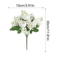 thumbnail image 3 of CQCYD 7Pcs St Patrick's Day Artificial Flowers, Wedding Bouquet Bridal Shower Decorations Home Decor Centerpiece Floral Arrangements DIY Photography Props Handheld Flowers, 3 of 8