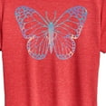 thumbnail image 3 of Instant Message - Watercolor Butterfly - Women's Short Sleeve Graphic T-Shirt, 3 of 6