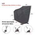 thumbnail image 5 of Exercise Bike Cover Waterproof Dustproof Upright Indoor Cycling Bike Cover Black 210D Oxford Cloth UV Resistant"}, 5 of 6