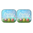 thumbnail image 7 of Disketp 2 Piece Happy Easter Pattern Windshield Sunshades,Folding Windshield Sun Shade For Car Suv Trucks Sedan,Blocks Uv Rays Sun Visor Protector-Small, 7 of 7